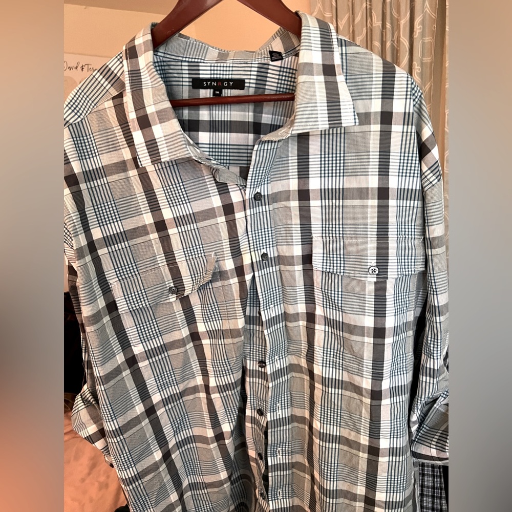 Men’s 5XL SYNRGY brand button up shirt